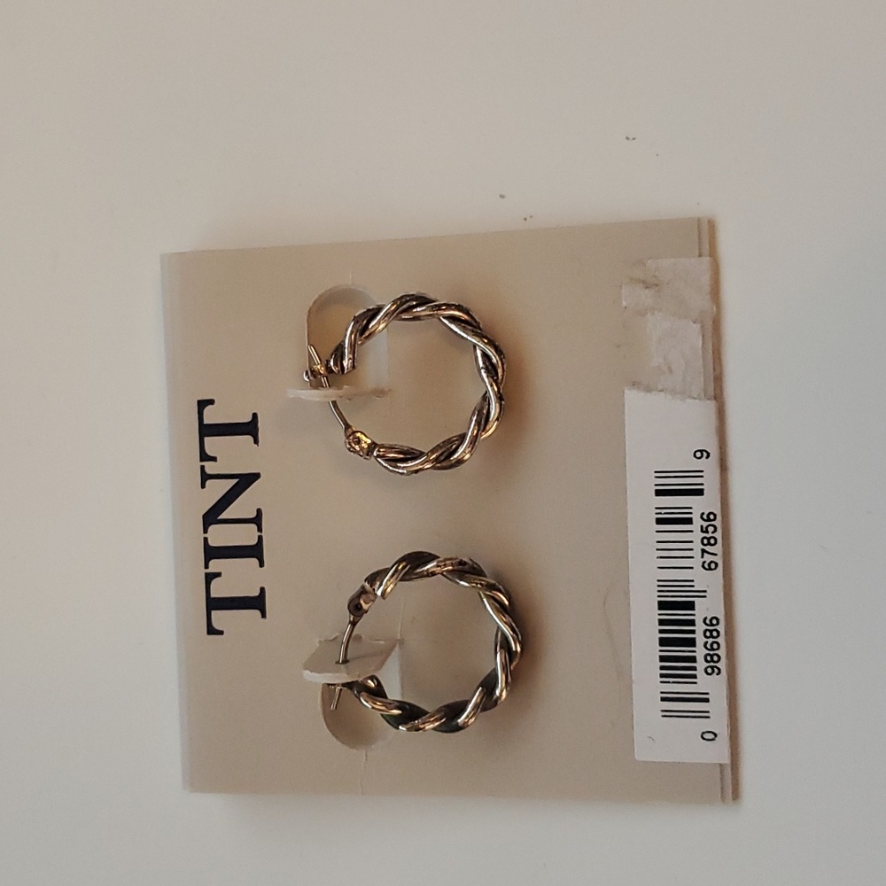 Wrapped hoop earrings